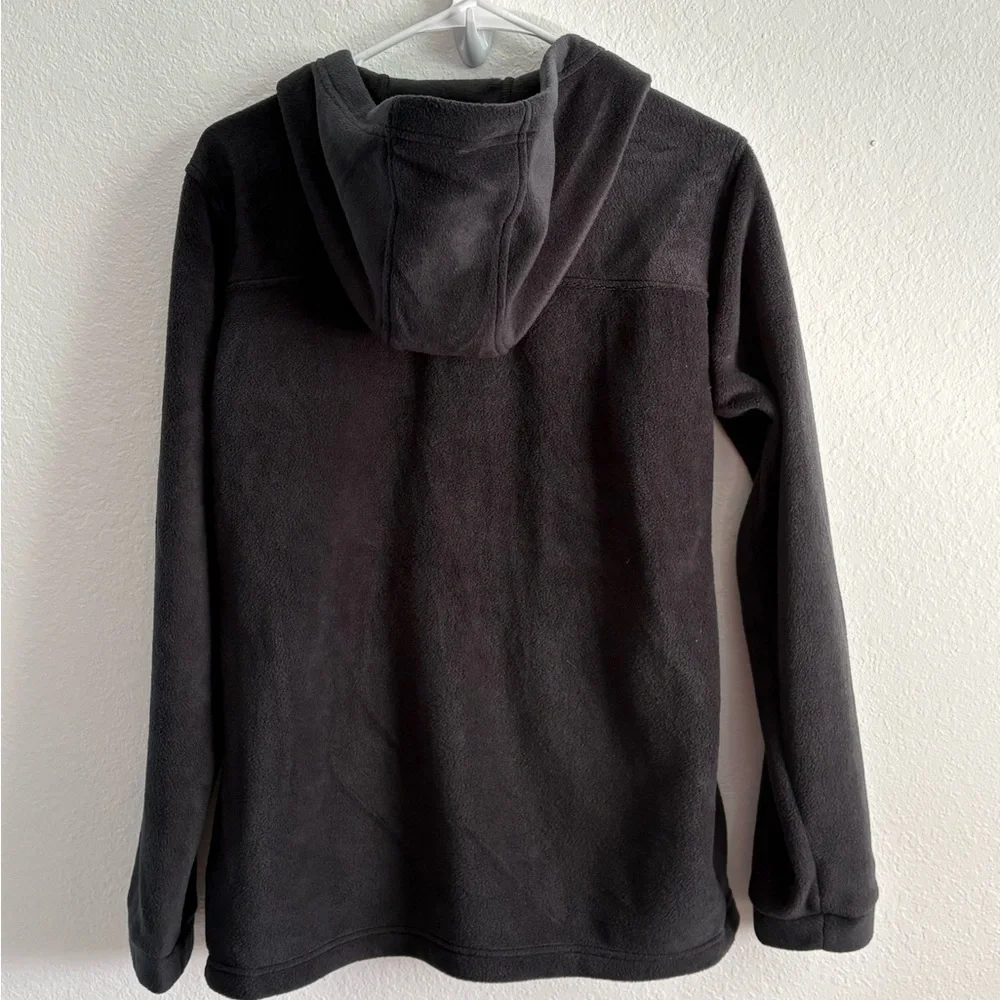 COLUMBIA‎ BLACK FULL-ZIP FLEECE GIRLS JACKET (18-20)- WOMENS MED